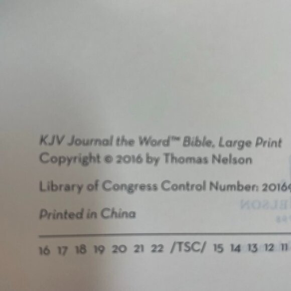 KJV Bible Journal the Word LARGE PRINT u Red Black Text Art Journal Spaces - Picture 12 of 16